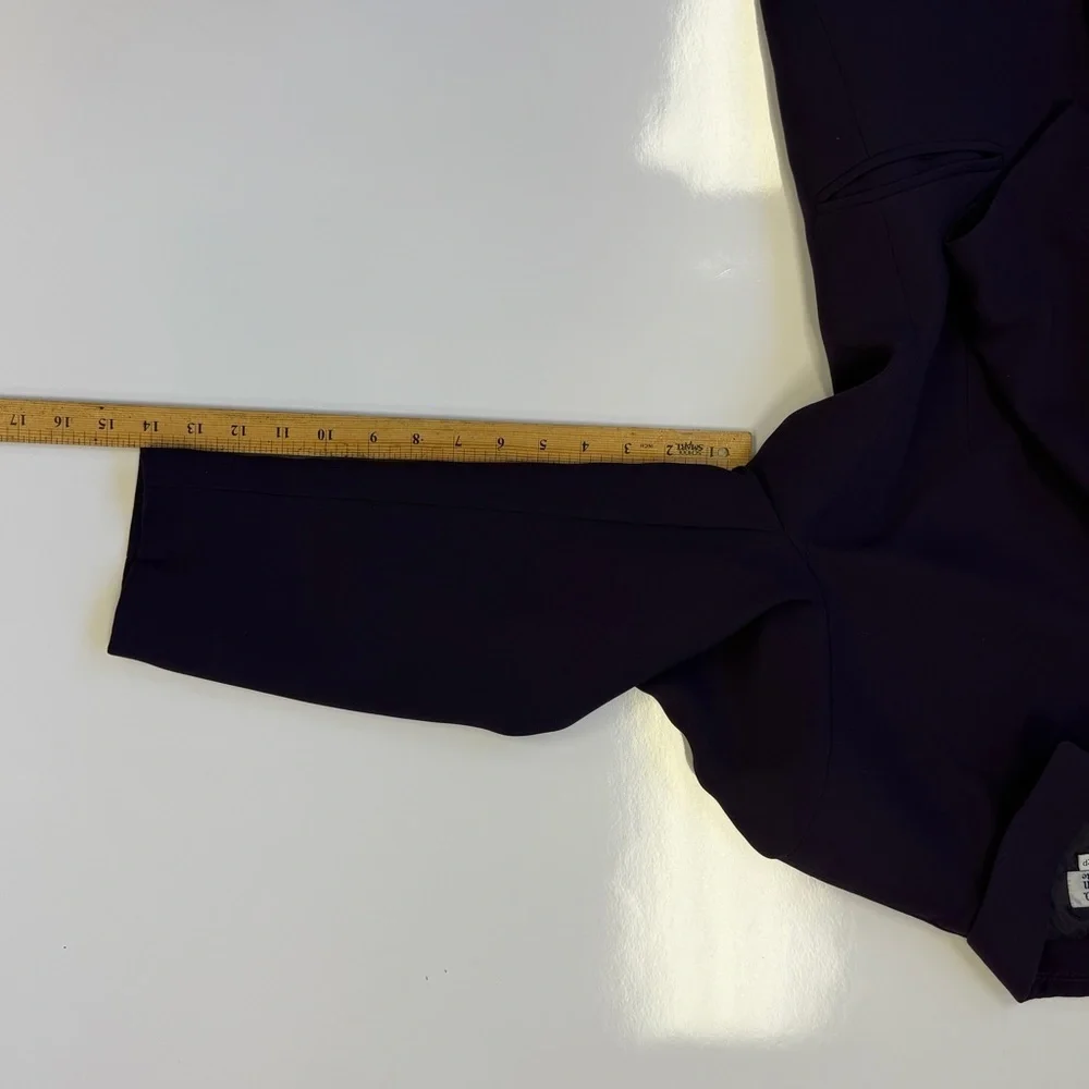 Style & Co. Collection Petite Zip-Up Blazer Plum Petite 12P